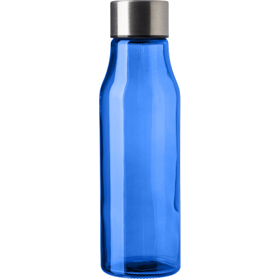 Picture of GLASS AND STAINLESS STEEL METAL BOTTLE (500 ML) in Light Blue.