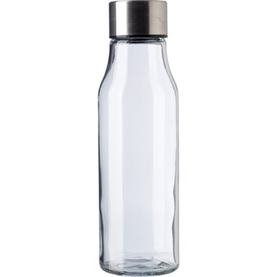 Picture of GLASS AND STAINLESS STEEL METAL BOTTLE (500 ML) in Neutral
