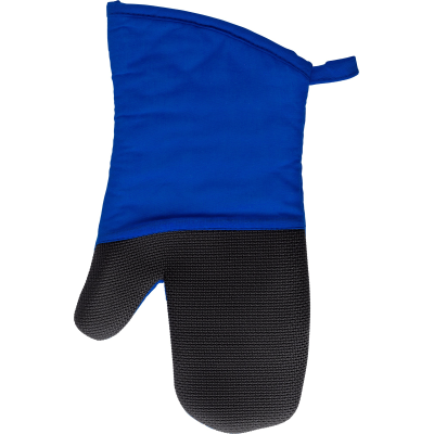 Picture of COTTON OVEN MITTEN in Cobalt Blue.