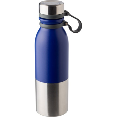 Picture of STAINLESS STEEL METAL BOTTLE 600ML in Blue.
