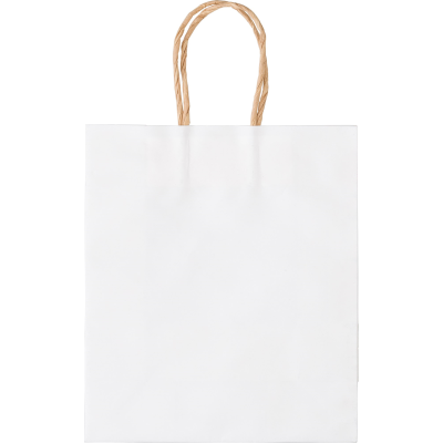 Picture of PAPER GIFTBAG in White.