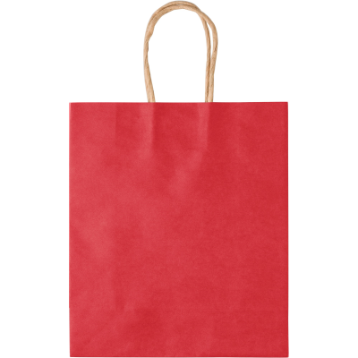 Picture of PAPER GIFTBAG in Red.