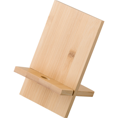 Picture of THE FARRAH - BAMBOO PHONE STAND in Bamboo.