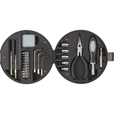 Picture of TWENTY FIVE PIECE TOOL SET in Black & Silver