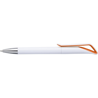 Picture of BALL PEN with Geometric Neck in Orange.