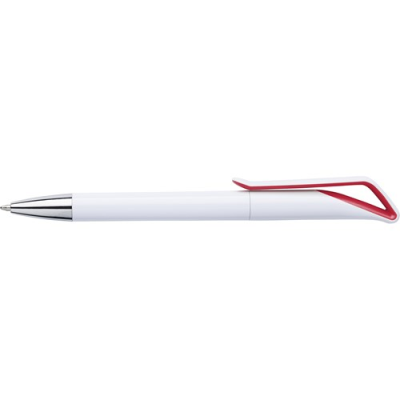 Picture of BALL PEN with Geometric Neck in Red.