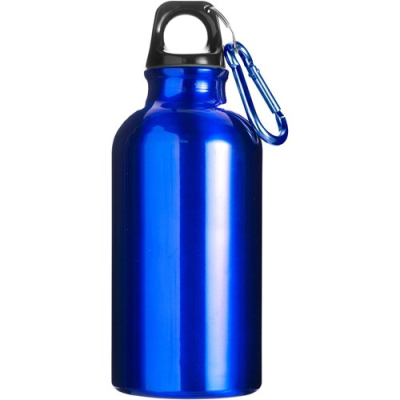 Picture of THE MARNEY - ALUMINIUM METAL BOTTLE with Carabiner (400Ml) in Cobalt Blue.