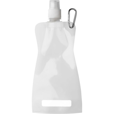 Picture of FOLDING WATER BOTTLE (420ML) in White.