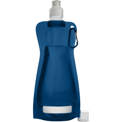 Picture of FOLDING WATER BOTTLE (420ML) in Blue