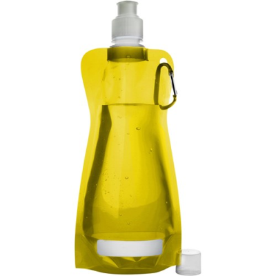 Picture of FOLDING WATER BOTTLE (420ML) in Yellow.