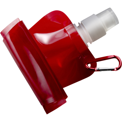 Picture of FOLDING WATER BOTTLE (420ML) in Red