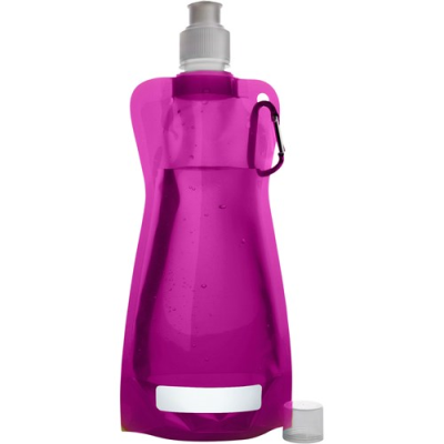 Picture of FOLDING WATER BOTTLE (420ML) in Pink.