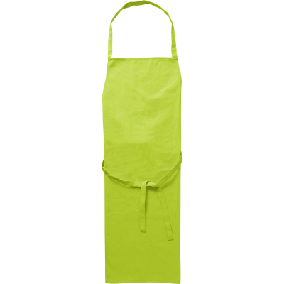 Picture of COTTON APRON in Lime.