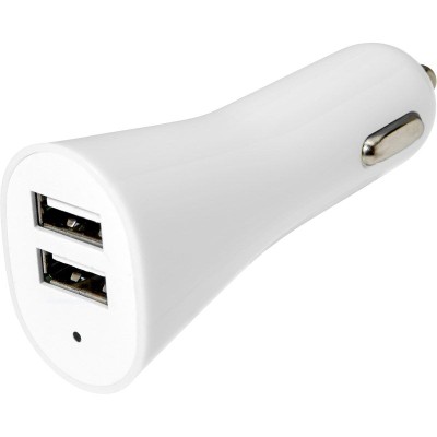 Picture of CAR CHARGER with 2 USB Ports in White