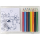 Picture of PENCIL SET AND COLOURING x SHEET in Neutral