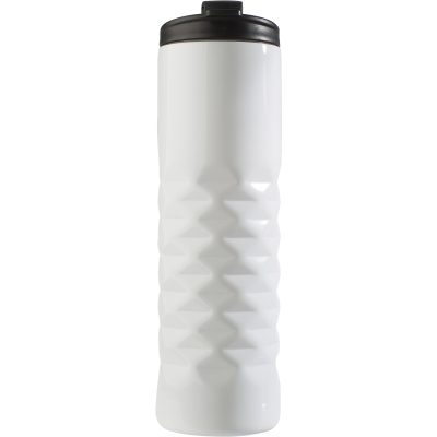 Picture of STEEL THERMOS MUG (460ML) in White.