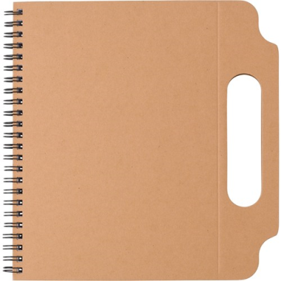 Picture of CARDBOARD CARD NOTE BOOK in Brown
