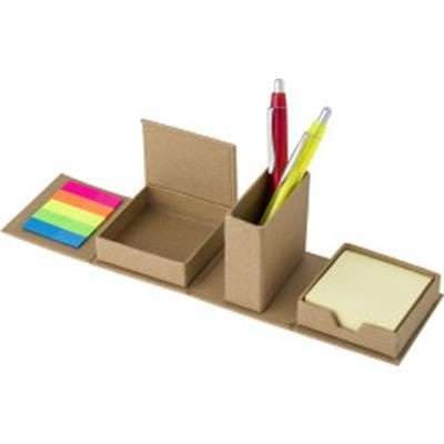 Hackman Promotional Solutions Cardboard Card Cube Desk Tidy Organizer