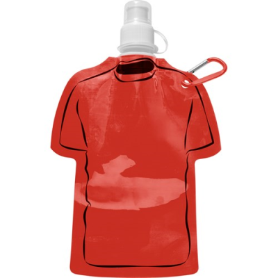 Picture of FOLDING WATER BOTTLE (320ML) in Red.