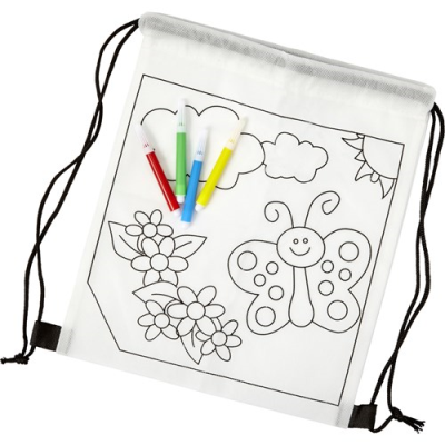 Picture of NONWOVEN BACKPACK RUCKSACK in White