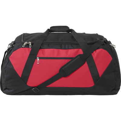 Picture of LARGE SPORTS & TRAVEL BAG in Black & Red