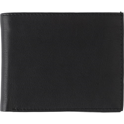 Picture of LEATHER RFID CREDIT CARD WALLET in Black