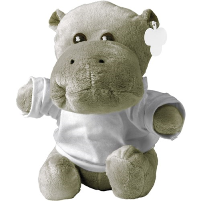 Picture of SOFT TOY HIPPO in Grey