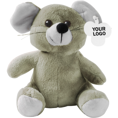 Picture of SOFT TOY MOUSE in Grey.