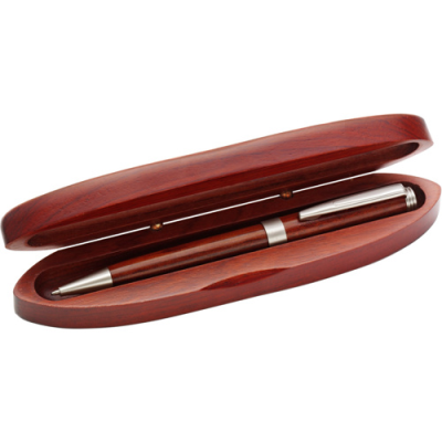 Picture of ROSEWOOD WOOD BALL PEN in Brown.