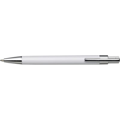 Picture of PLASTIC BALL PEN in White.