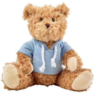 Picture of PLUSH TEDDY BEAR with Hooded Hoody in Light Blue