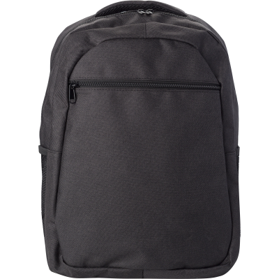 Picture of POLYESTER BACKPACK RUCKSACK in Black