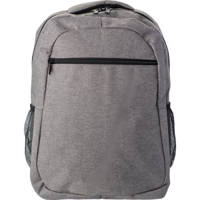 Picture of POLYESTER BACKPACK RUCKSACK in Grey