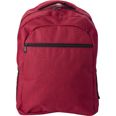 Picture of POLYESTER BACKPACK RUCKSACK in Red