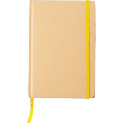 Picture of THE ASSINGTON - RECYCLED PAPER NOTE BOOK  in Yellow.