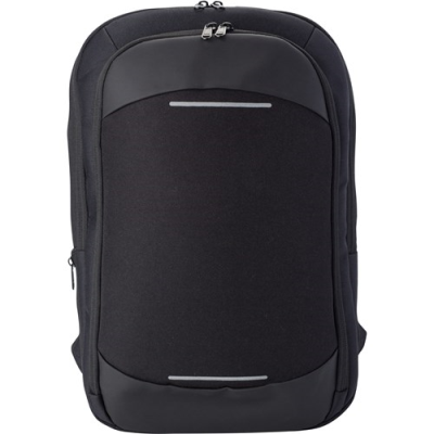 Picture of POLYESTER BACKPACK RUCKSACK in Black