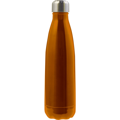 Picture of THE TROPEANO - STAINLESS STEEL METAL DOUBLE WALLED BOTTLE (500ML) in Orange