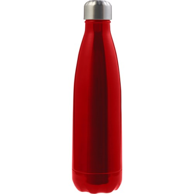 Picture of THE TROPEANO - STAINLESS STEEL METAL DOUBLE WALLED BOTTLE (500ML) in Red.