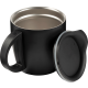 Picture of DOUBLE WALLED STEEL TRAVEL MUG (350ML) in Black