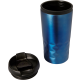 Picture of STAINLESS STEEL METAL DOUBLE WALLED TRAVEL MUG (300ML) in Blue
