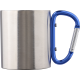Picture of STAINLESS STEEL METAL DOUBLE WALLED TRAVEL MUG (185ML) in Cobalt Blue