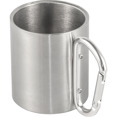 Picture of TRAVEL MUG (200 ML) in Silver.