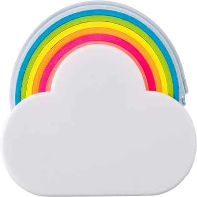 Picture of RAINBOW MEMO TAPE DISPENSER in White.