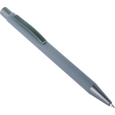 Picture of BALL PEN with Rubber Finish in Grey.