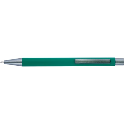 Picture of BALL PEN with Rubber Finish in Green.
