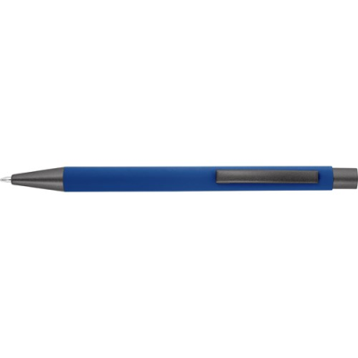 Picture of BALL PEN with Rubber Finish in Blue.
