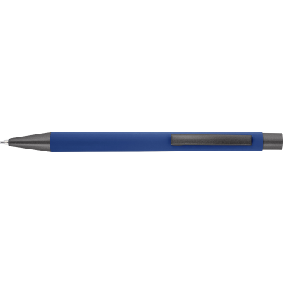 Picture of BALL PEN with Rubber Finish in Blue.