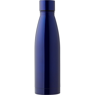 Picture of THE BENTLEY - STAINLESS STEEL METAL DOUBLE WALLED BOTTLE (500ML) in Blue