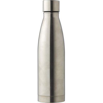 Picture of THE BENTLEY - STAINLESS STEEL METAL DOUBLE WALLED BOTTLE (500ML) in Silver