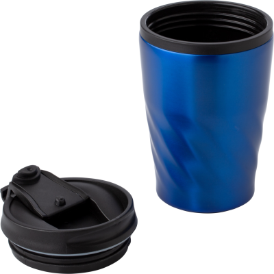 Picture of STAINLESS STEEL METAL MUG (325ML) in Blue